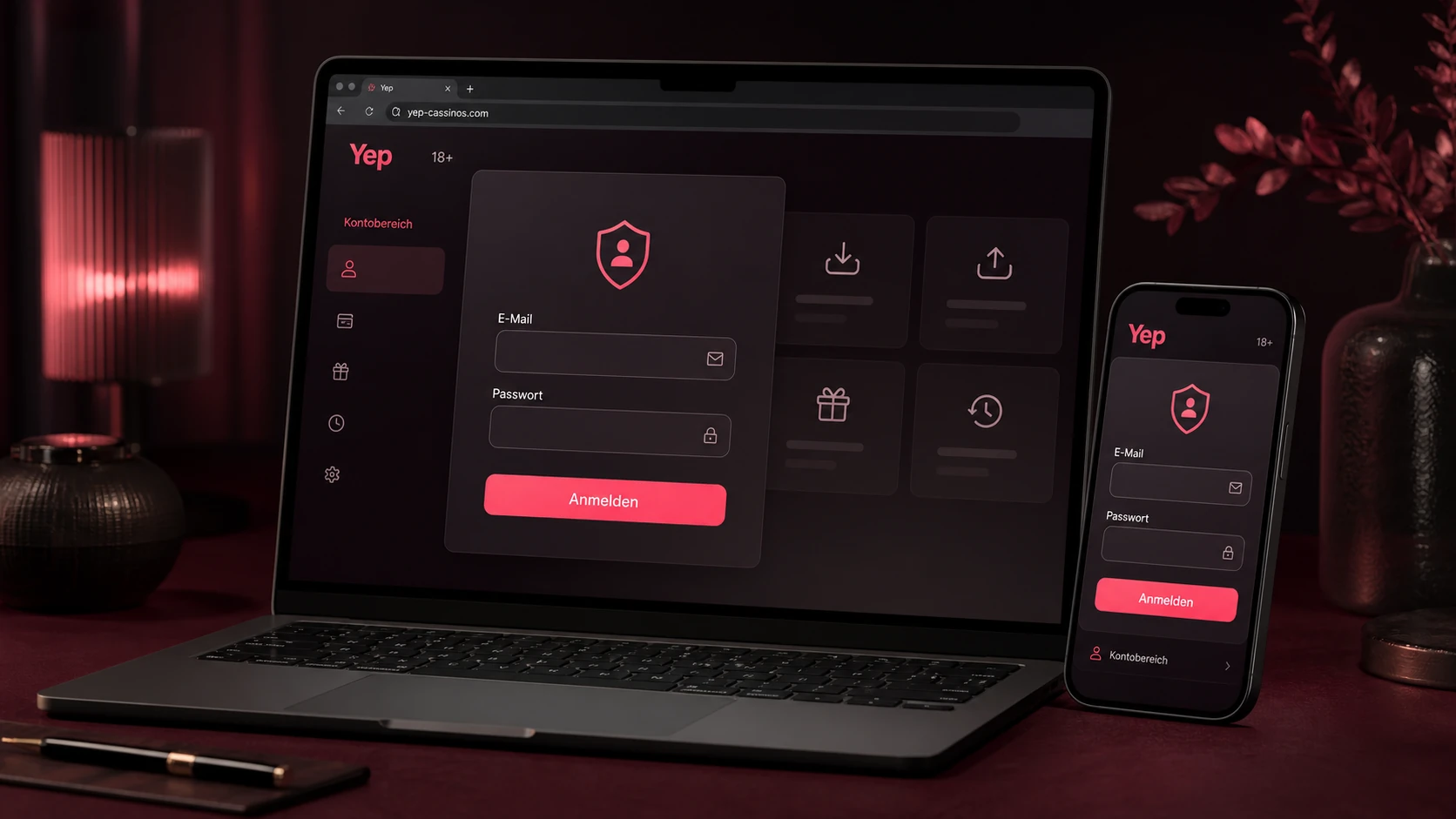 Wie funktioniert der Login?